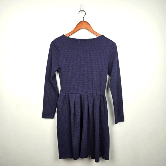 CHINTI AND PARKER Fit‎ And Flare Long Sleeve Dress Navy Maroon Womens Size S - Picture 3 of 14